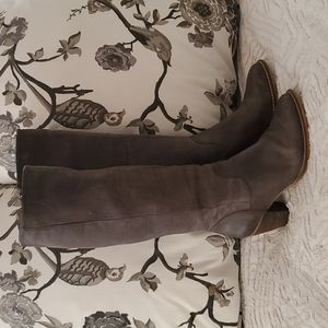 Grey Handmade Italian Leather Boots